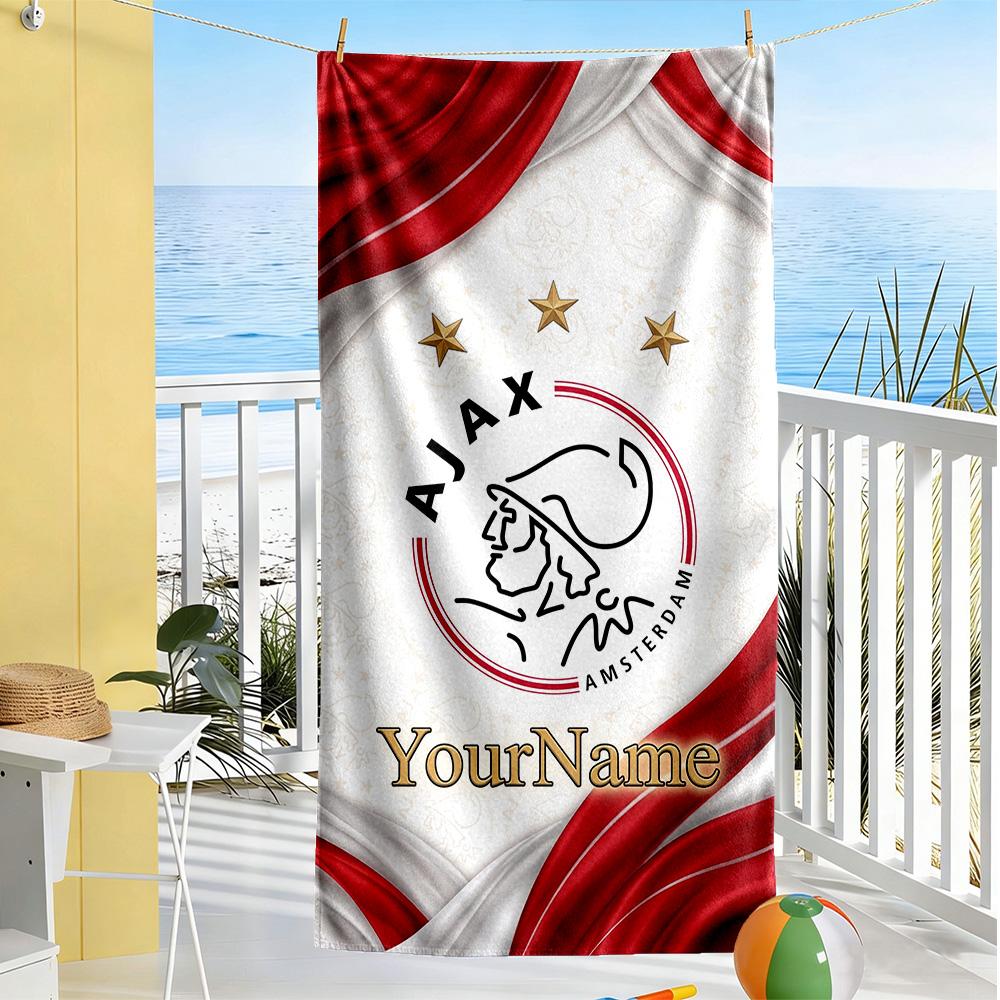 Rb Leipzig Customize Text Beach Towel Quickdry Soft Microfiber Portable For Swimmingbeachcamping Travel Beach Accessoriesgym