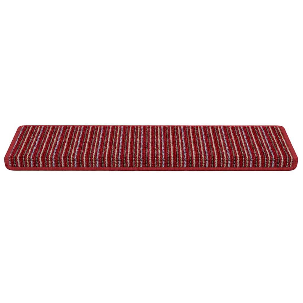 Self Adhesive Stair Protectors 15 pcs Red 65 x 21 x 4 cm