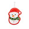 Christmas Hand Towel Creative Snowman Santa Claus Shape Handkerchief Towels Kitchen Bathroom Absorbent Hand Cloth Xmas Decor