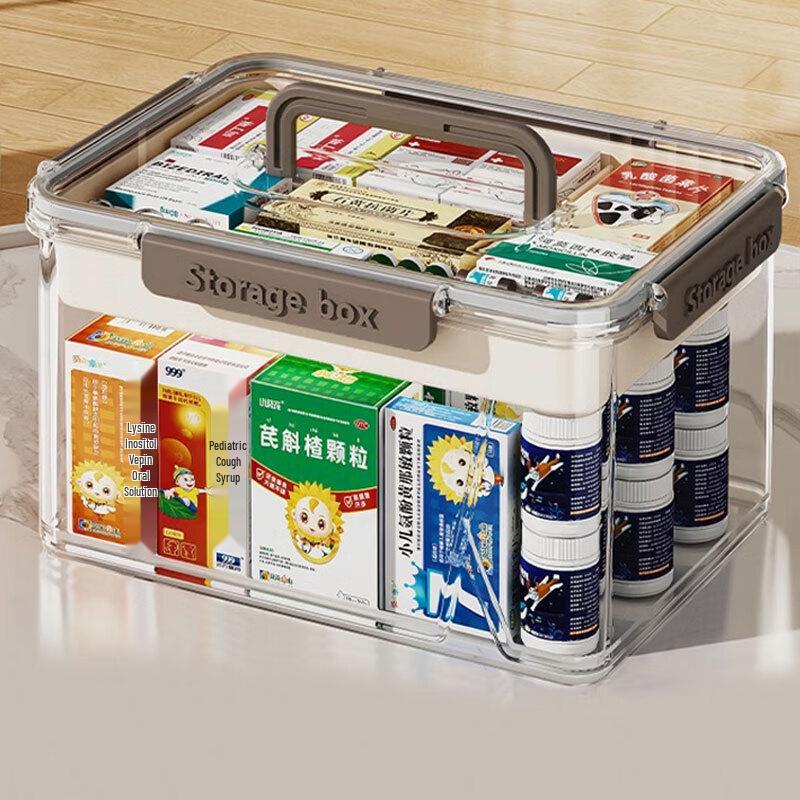Transparent Office Medicine Storage Box