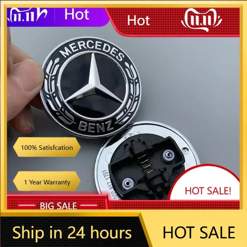 New C200 E200  For Mercedes Benz Mercedes Benz Flat Hood Bonnet Logo Emblem Badge automobile Accessorie G350 G500 G55 G63 G65 St