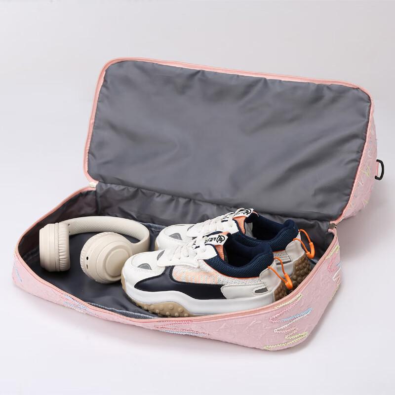 Jieying Women's Large Capacity Gym Duffel Bag with Shoe Compartment