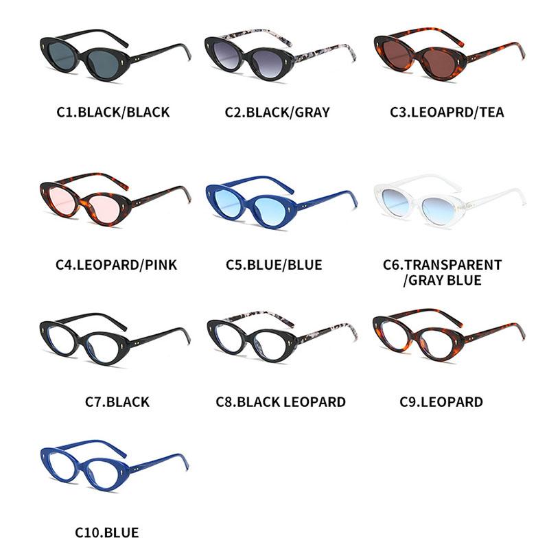 Y2K Sexy Cat Eye Vintage Sunglasses Women Men Luxury Designer Sun Glasses Punk Classic Rivet Outdoor Shades