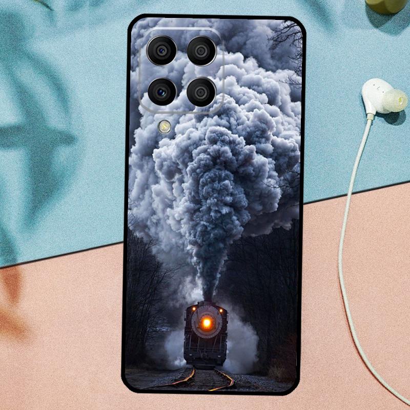 Vintage Steam Train Railway For Samsung Galaxy M31 M11 M23 M12 M13 M14 M15 M35 M55 M34 M54 M33 M53 M32 M52 M06 M16 Case
