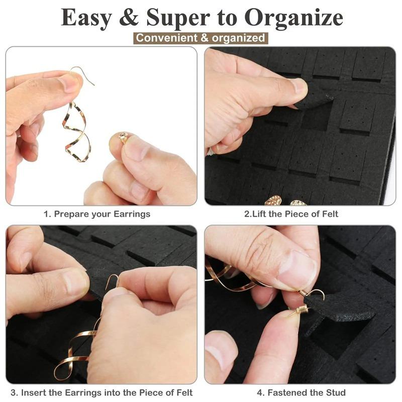 Wall Hanging Brooch Display Stand Felt Enamel Pin Badge Button Collection Storage Holder Jewelry Necklace Earring Organizer Bag