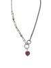 Korean Style s925 Sterling Silver Strawberry Crystal Women's Choker - Simple, Retro Mori for Autumn/Winter Sweaters
