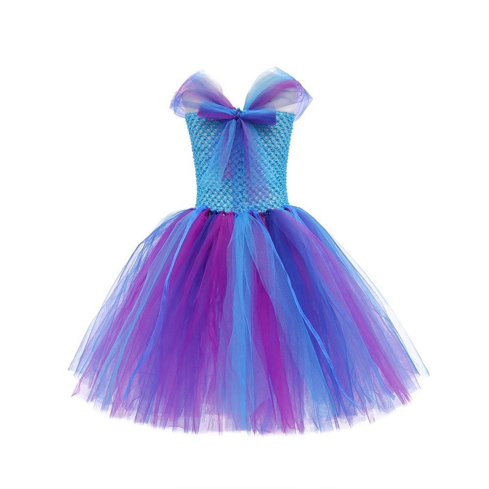 Kids Girls Flower Fairy Mesh Tutu Dress Headwear Wings Set Children Halloween Cosplay Costumes Child Pretend Princess Party Role Play Outfit