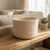 Minimalism Cotton Rope Storage Basket Nordic Style Desktop Organizer  Home Office Supplies