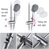 1pc Universal Shower Head Holder Adjustable 18~25mm ABS Chrome Shower Rail Holder Bathroom Accessories Shower Mounting Brackets