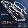 Luxury Magnetic Wireless Charge For Magsafe Case for iPhone 17 16 15 14 13 12 11 Pro Max Plus Mini Back Cover Transparent  2030