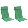 VidaXL High Back Chair Cushions Set of 2 Green Oxford Fabric, Cushion, Chair Cushion, Seat Cushion 361889
