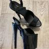 Wodoodporne buty do tańca na platformie z wysokim obcasem, Damskie sandały na wysokim obcasie z noskiem w kształcie ryby, Model T-stage Buty do występów tanecznych