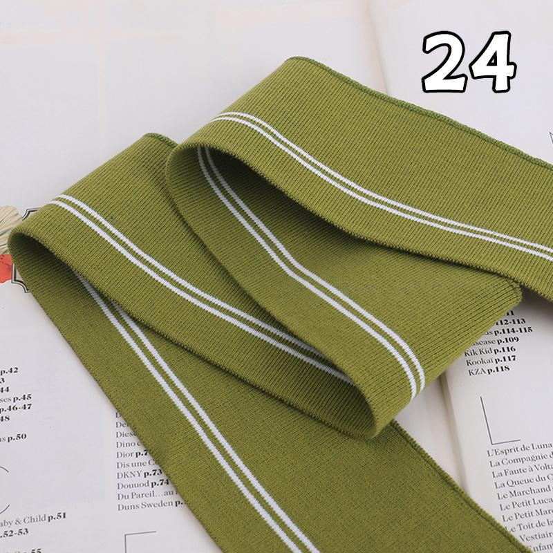 6x90cm Rib Neckline Cuff Collar Fabric Hem Elastic Knitted Baseball Uniform Jacket Coat Rib Trim Clothing Diy Sewing Accessory