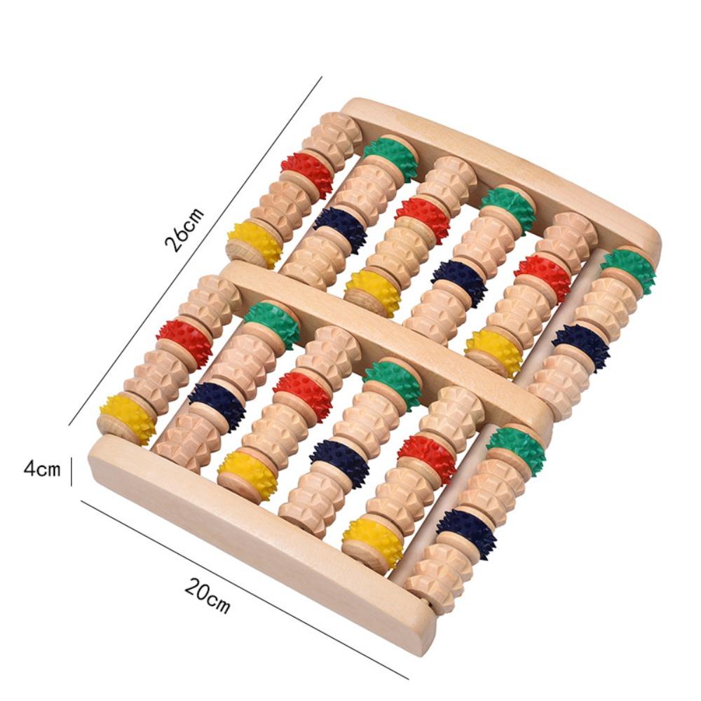 

Ergonomic Wood Foot Massage Roller Durable Feet Massager High Quality Shiatsu Roller Foot Care