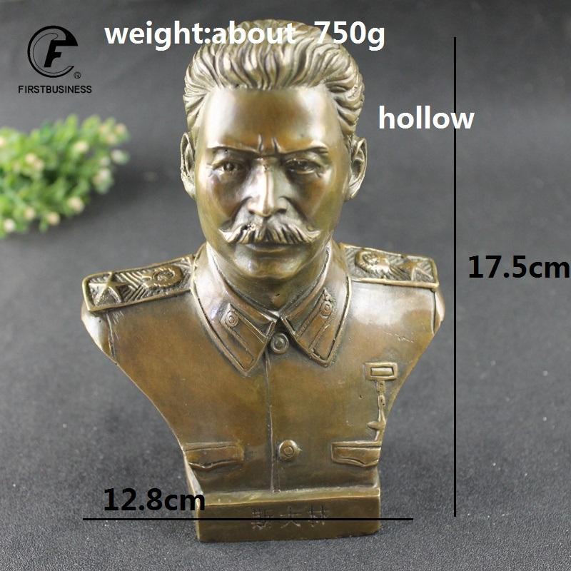 

Античная латунь Русский Великий Человек Лидер Иосиф Сталин Бюст Бронзовая Статуя БОЛЬШИЕ Фигурки Ретро Медный Настольный Орнамент Декор Поделки