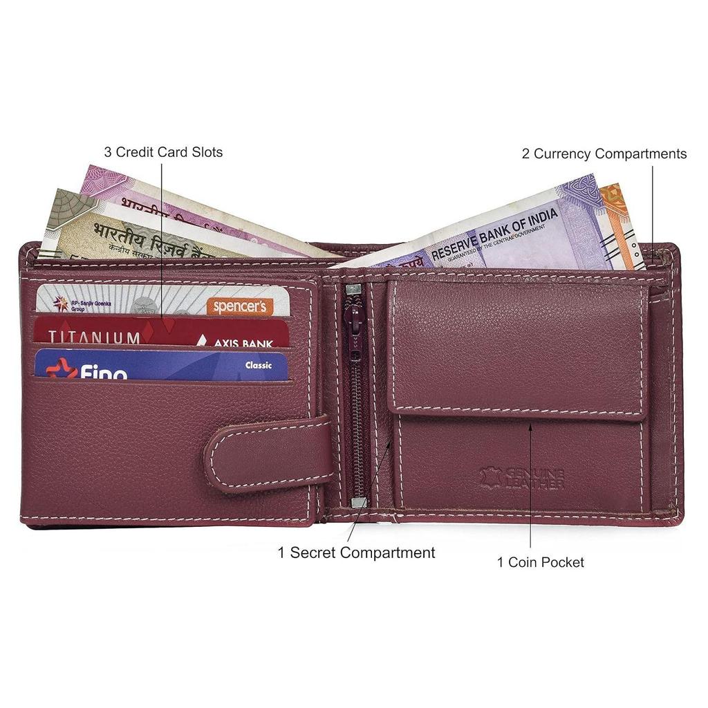 Oliver Brown Leder Geldbörse für Herren mit Box