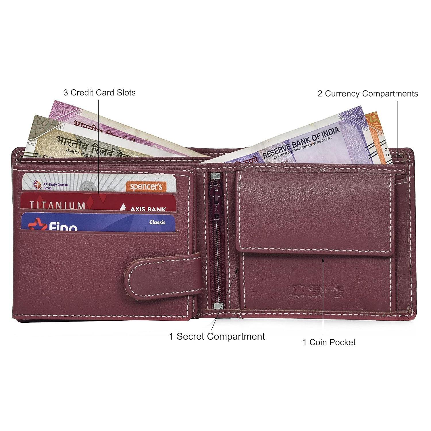 Мужской кожаный кошелек Oliver Brown с коробкой — фото 5