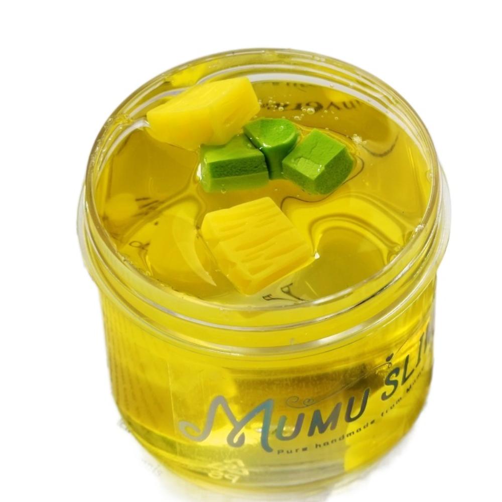 

Clear Kids Slime Toy Interactive Crystal Clear Slime Light Clay Toys Jelly Clay Children Gifts pineapple