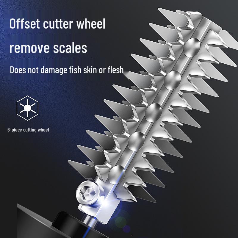 Automatisk Fiskfjällare och Skrapa i Rostfritt Stål för Hem- och Kommersiellt Bruk