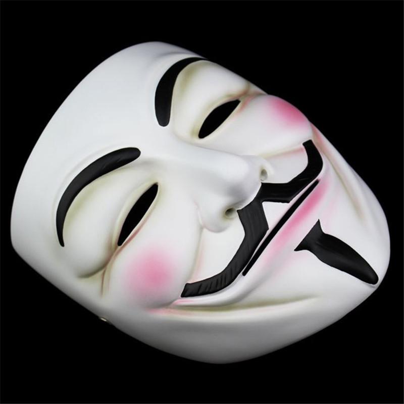 For V Vendetta White Copper V Monster Resin Mask Dance Party Halloween Carnival