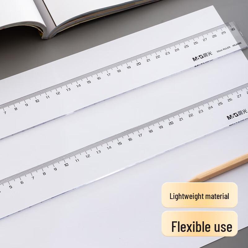 M&G 30cm Transparent Plastic Ruler