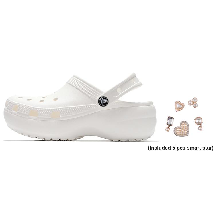 Crocs Classic Platform Clog White (Womens) Women Sneakers 206750-100