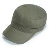 Versatiles Armies Green Hat Man Casual Checkered Lining Hat Back Closed Flat Hat for Everyday Use and Outdoor Activity