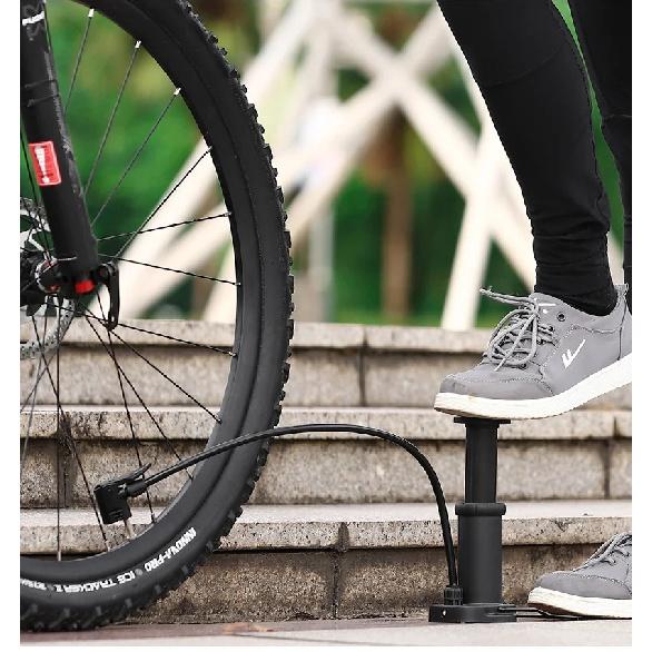 WEST BIKING Ultralight Portable Bike Pump MTB Road Bicycle Foot Pump Presta & Schrader Valve Cycling Tire Air Inflator With Hose