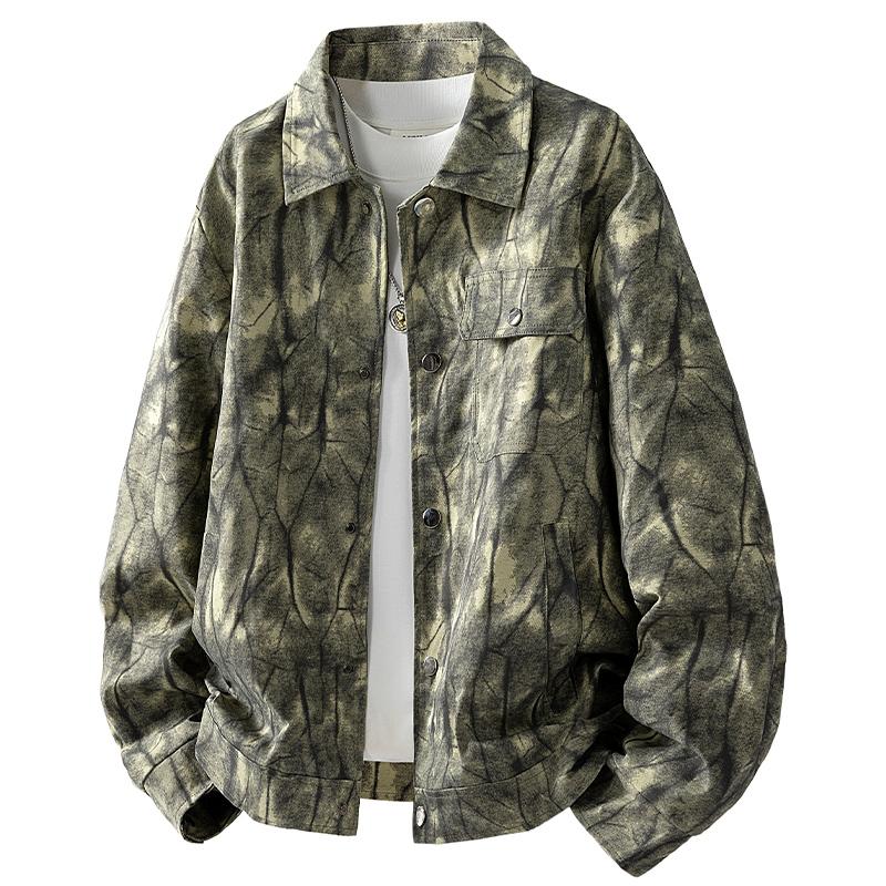 New American Retro Functional Style Design Lapel Loose Jacket Men's Jacket