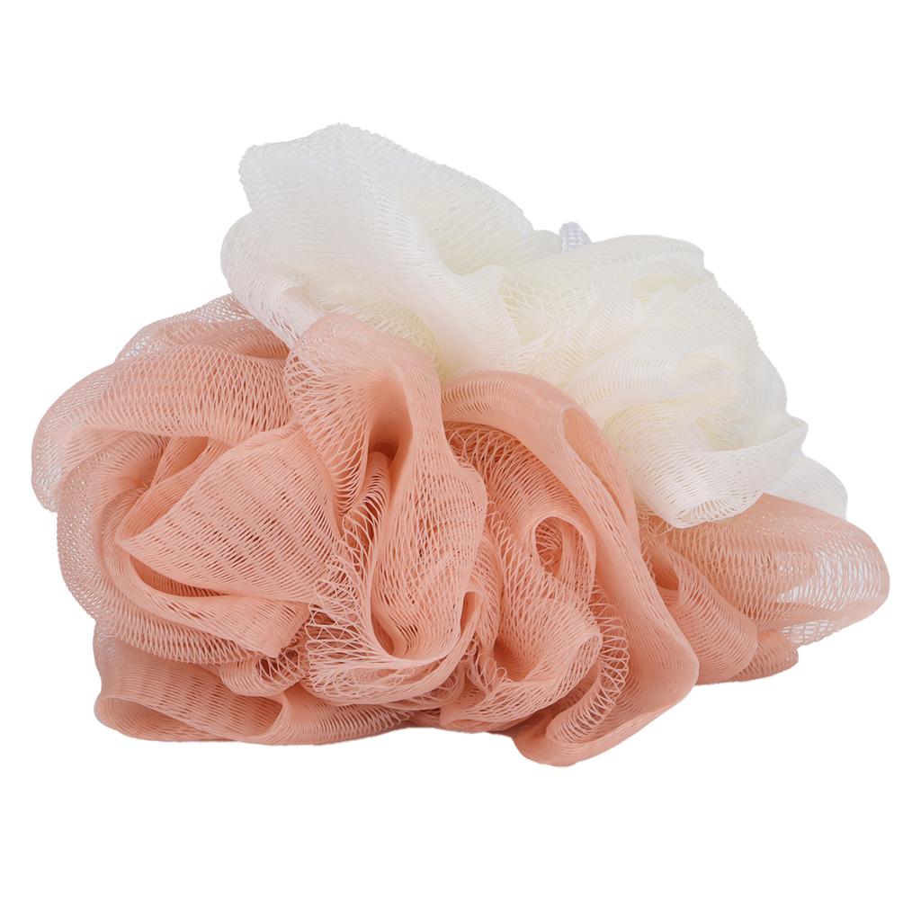 Bath Ball Splicing Simple and Elegant Two Color Delicate Foaming Net Mesh Shower Loofah Bath Ball