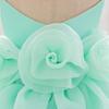 One-Year-Old Baby Princess Dress with 3D Floral Design for Special Events or Piano Performances