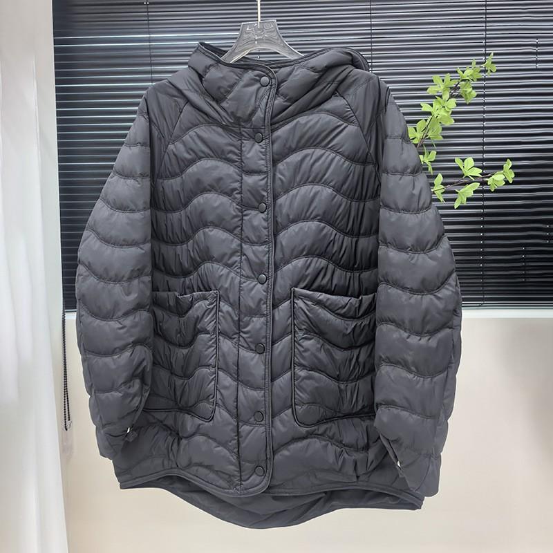 Womens Mid-Length Down Jacket Winter Warm