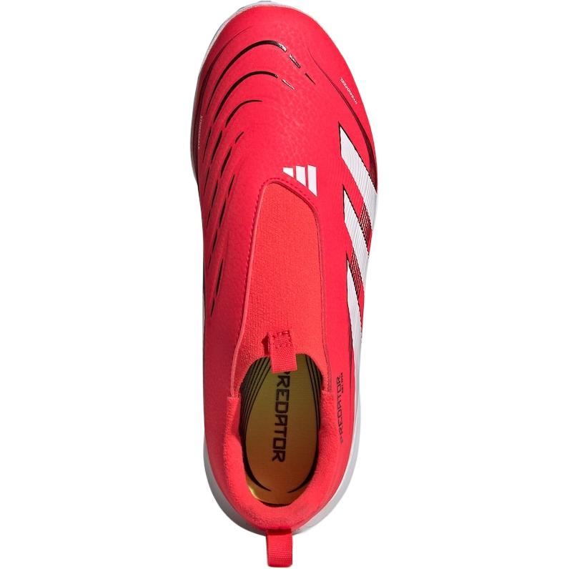New Adidas PREDATOR LEAGUE Anti Slip Wear Resistant Low Top Kids' Soccer Shoes Red/White/Black Kids' ID3815