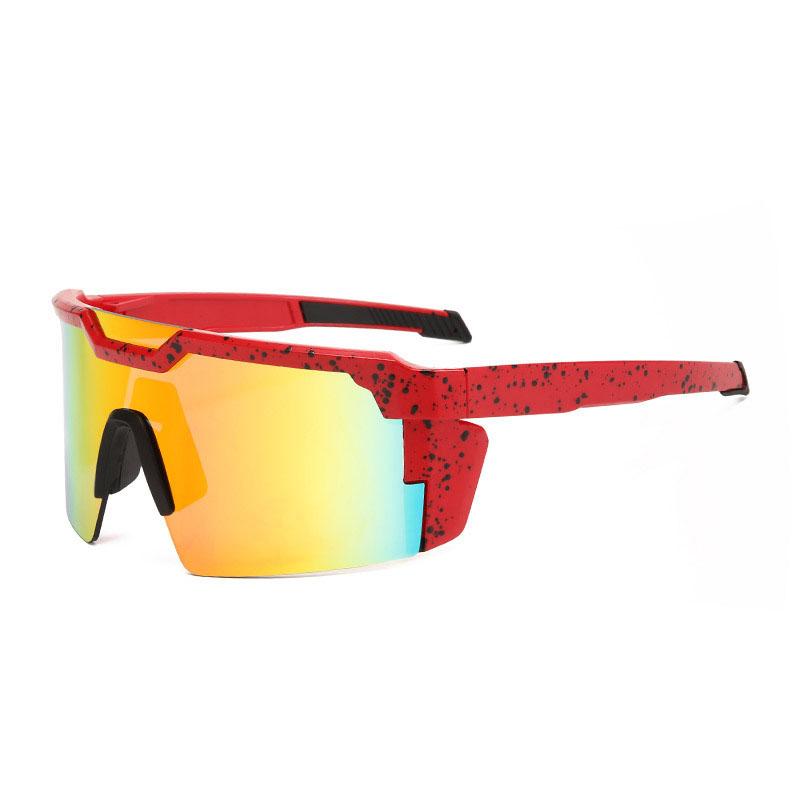 Новые цельные квадратные очень большие спортивные мужские солнцезащитные очки — фото 21