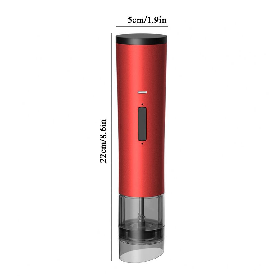 

Electric Salt Pepper Grinder Freshly Ground Pepper Spice Powder Grinder With Adjustable Roughness kitchen Tool USB Rechargeable красный