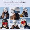 2025 new double-layer anti-fog ski goggles cylindrical anti-ultraviolet ski goggles card myopia