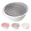 Eco-friendly Drain Basket Detachable Plastic Large Vegetable Washing Bowl Strainer for Home