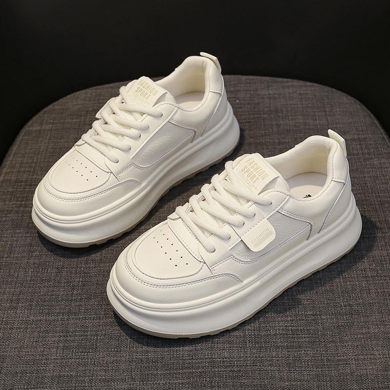 Xiaobai women's shoes women's spring new versatile casual board shoes spring breathable thick-soled shoes