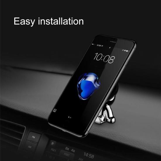 Praktický magnetický držák telefonu do auta Roztomilý padouch z nerezové hliníkové slitiny