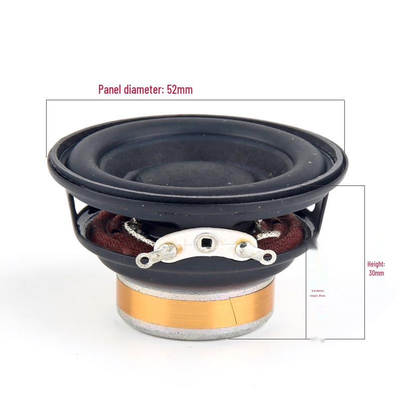 2-Inch 52mm Round Bluetooth Full-Range Speaker for High, Mid, Low Sounds