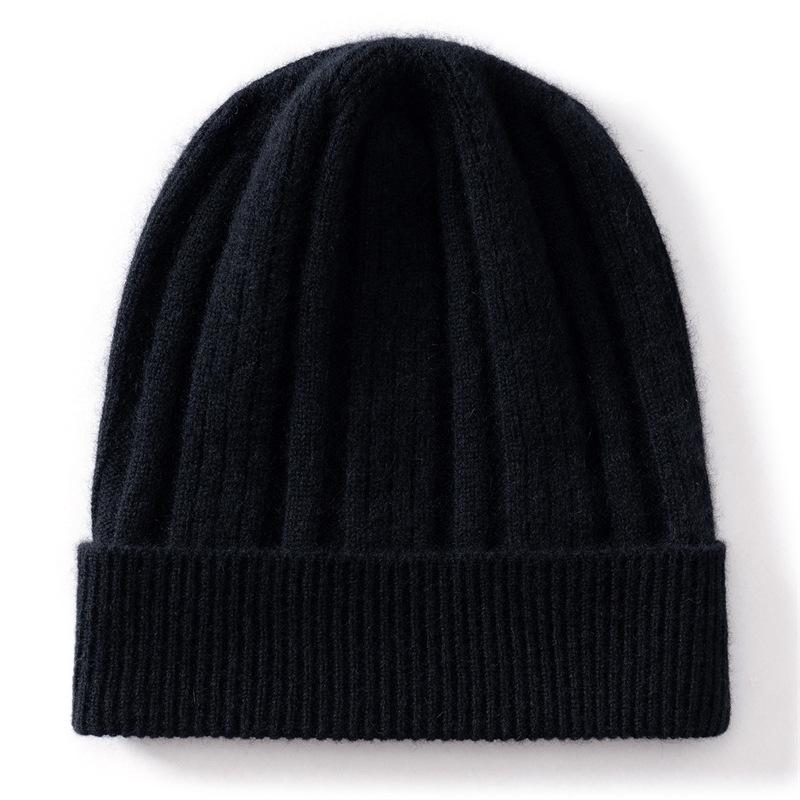 Women s 100% Pure Cashmere Stylish Knitted Hat with Ear Protection One Size