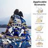 Team Club 2 Personalized Text Blanket Gift Personalized Blanket Warmthful Decor Great for Living Room Office Chair Livingroom Seaside