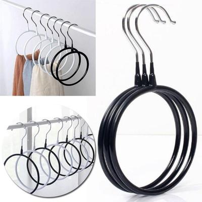 Holes Ring Holder Hook Scarf Wraps Shawl Ties Storage Hanger Bathroom Shelf