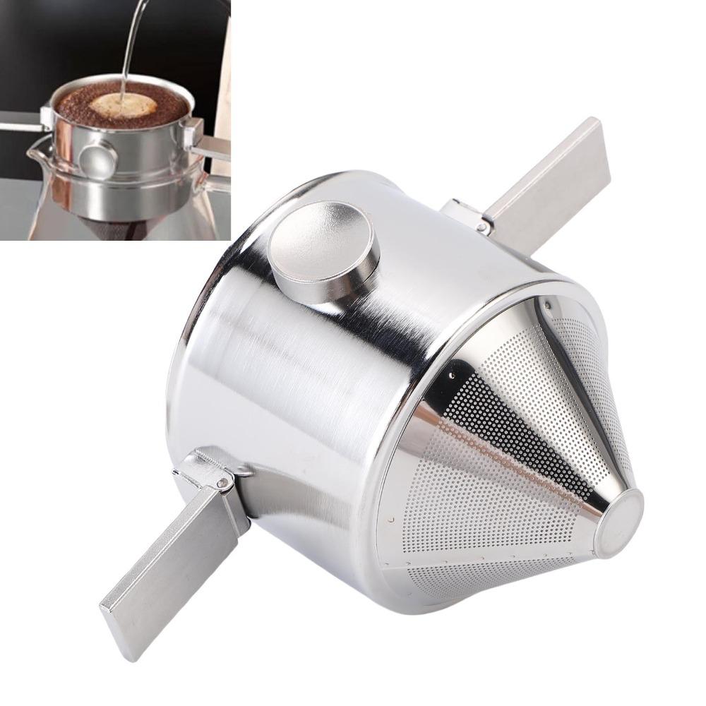 Collapsible Reusable Coffee Filter Portable Design Stainless Steel Coffee Filter  For Camping