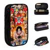 Custom Korean Ace Cartoon Mangas Japan Pencil Case for Girls Boys Large Storage Pen Bag Box School Supplies