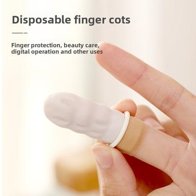 Mehrzweck flexible verdickte Gummi-Fingerlinge, Tattoo-Entferner, wasserdichte und rutschfeste Einweg-Fingerkuppenabdeckungen