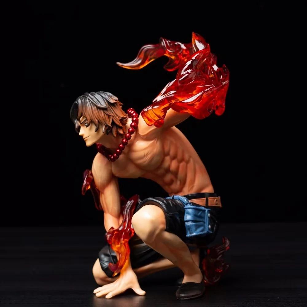 Anime One Piece Portgas D Ace Battle Ver. PVC Action Figure Game Statue Collectible Model Kids Toys Doll Gifts 16cm
