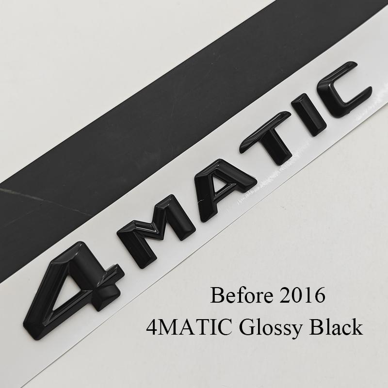 3D ABS Chrome Black Car Letters Logo 4MATIC Emblem Sticker Nameplate Rear Trunk Badge For Mercedes Benz 4MAITC Acciessories