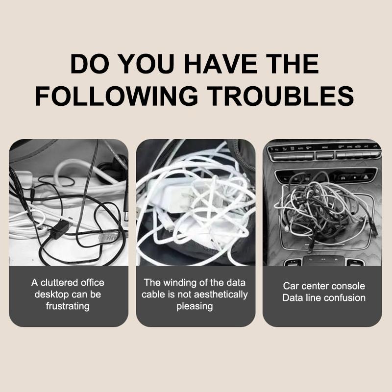 1/3Pcs Cute Cable Clip Adhesive Wire Cord Holder Organizer Winder Desk Cable Fixed Storage For Home Office Car Cable Management