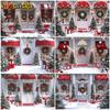 Mocsicka Christmas White House Backgrounds Photography Snow Family Party Photo Backdrops Red Bow Green Wreath Tree Decors Banner